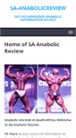 Mobile Screenshot of anabolicreview.co.za